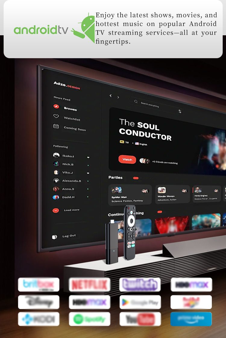 Android 4K Streaming TV Stick