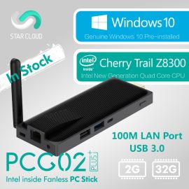 Fanless MeLE PCG02 Plus with LAN Quad Core Mini PC Genuine Windows 10 Z8300 2G DDR3 32G eMMC BT 4.0 HDMI WiFi | PCG02Plus | MeLE | VenSYS.ua
