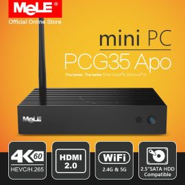 Fanless Mini PC MeLE PCG35 APO Windows 10 4/32GB Intel Apollo Lake Celeron J3455 4K HDMI VGA WiFi USB SSD | PCG35APO | MeLE | VenSYS.ua