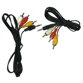 Audio/Video Cable Jack 3.5mm - 3 x RCA short 1m | rca-jack-1m-otmp | N/A | VenSYS.ua