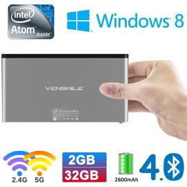 VENSMILE® iPC002 Intel Mini PC Compute Stick Atom BayTrail CR Z3735F Quad-core (4C/4T) SoC CPU Support Windows OS Pocket Mini Computer with Memory 2G EMMC 32G Bluetooth 4.0 Built-in Battery 2.4G/5G Dual Band WiFi | iPC002 | ENYBox | VenSYS.ua