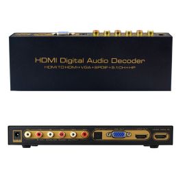 HDMI Digital Audio Decoder HDMI to HDMI + VGA + SPDIF + 5.1 Converter | HDCN0012M1 | ASK | VenSYS.ua