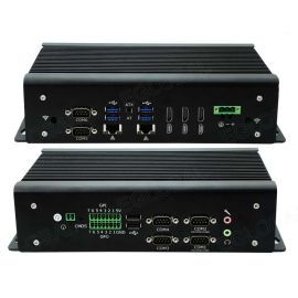 Rugged industrial fanles mini PC VenBOX G13-10200H Intel Core i7 10Th, 3xHDMI 1.4, 2xRJ45, 2xIntel 2.5G LAN, 6xCOM, GPIO 