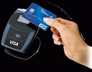 Оплата через бесконтактные терминалы