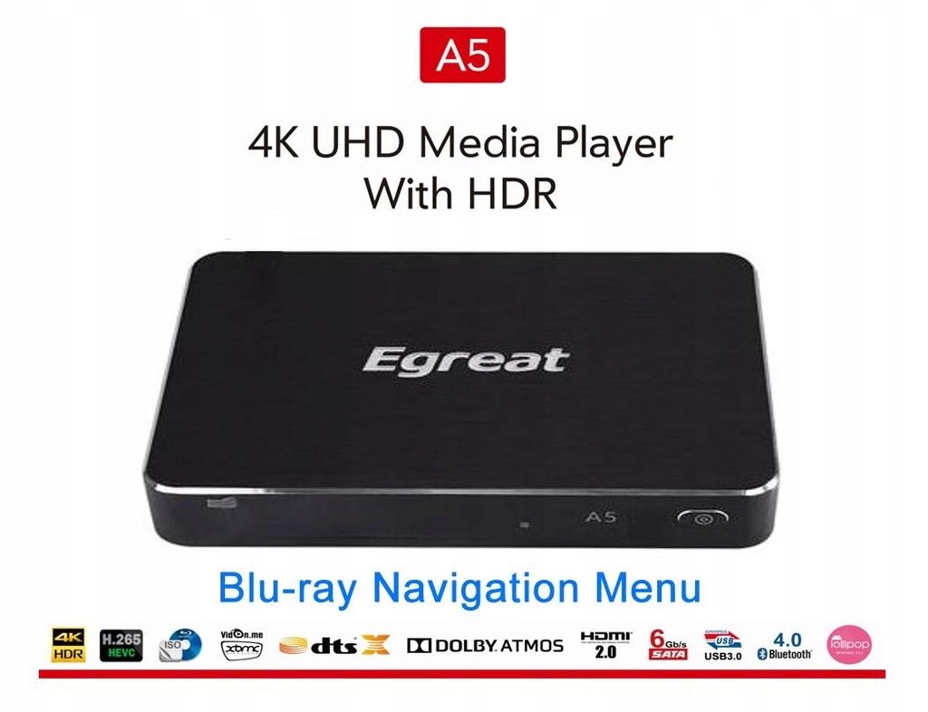 Jak wybrać najlepszy Android TV BOX. Android Smart TV Box Egreat A5 4K UHD HDR10 HDMI 2.0