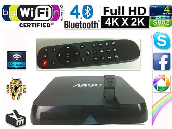 Android Smart TV 4K Box VenBOX ITV-M8C, MP Camera, XB