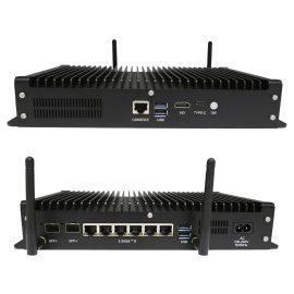 Network PC, Fanless Network Appliance VenBOX z Intel i3-1215U, 2x 10G SFP+, 6x 2.5G LAN, 2x DDR5, 2x M.2 NVMe, 1x mSATA, gateway, high-speed switch
