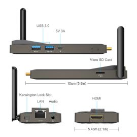 Мини-ПК Stick MeLE PCG02 GLK J4105 4 ГБ / 64 ГБ HDMI 4K 2,4 / 5 ГГц Wi-Fi Windows 10 Pro | PCG02GLK | MeLE | ВенСИС - Интернет-магазин