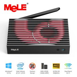 Fanless Small Desktop Micro PC MeLE PCG35 GLK Intel J4125, 8GB, 128GB, Windows 11 Pro, Dual HDMI, VGA, Three Screen Support, Gigabit Ethernet, WiFi, PXE, Auto Power on Work on, Industrial IOT Business | PCG35GLK | MeLE | VenSYS - Online Shop
