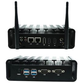 Industrial Fanless Mini PC VenBOX M8A DDR4, SSD, 2xRJ45, 2xRS232, HDMI2.0+HDMI1.4+DP | M8A | Eglobal | VenSYS online Store