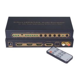 Switch 3x1 Port HDMI/MHL with Audio Extractor 4K ARC Audio EDID setting 5.1CH/ADV/2CH switcher 3x11.4v 3 in 1 out hdmi switcher | HDSW0003M1 | ASK | VenSYS online Store