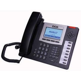 Telefon VoIP ZYCOO D60, PoE, 4xSIP, IAX, DSS, Router, LCD, HD Voice | D60 | Zycoo | VenSYS online Store