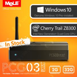 Fanless Mini PC MeLE PCG03 Plus with Windows 10, Quad Core Cherry Trail Atom Z8300, 2GB DDR3, 32GB eMMC, HDMI, VGA, LAN, WiFi, BT | PCG03Plus | MeLE | VenSYS online Store
