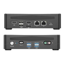 Powerfull desktop mini PC F9 with Intel Core i7-1260P, DDR4 2xRJ45, 2xHDMI, 1xDP, WiFi, BT, Windows 11 like NUC
