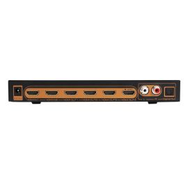 HDMi splitter matrix switch 2X4 with audio extractor Toslink RCA R/L ARC UHD | HDSW0007M1 | ASK | VenSYS.ua