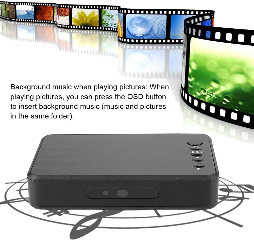 Background music when playing pictures: When playing pictures, you can press the OSD button to insert background music (music and pictures in the same folder).