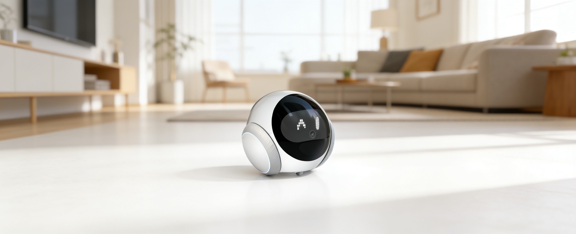 PCR03 Smart Pet Companion Robot in action