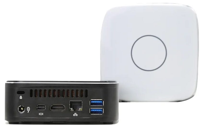 Smart mini PC VenBOX F1 with Intel Dual Core i3-6100U, 2*DDR4, NVME SSD, HD, mini DP, WIFI, BT | Black and white