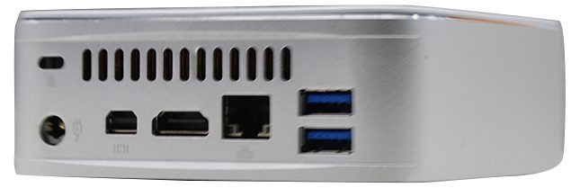 Smart mini PC VenBOX F1 with Intel Dual Core i3-6100U, 2*DDR4, NVME SSD, HD, mini DP, WIFI, BT | left side