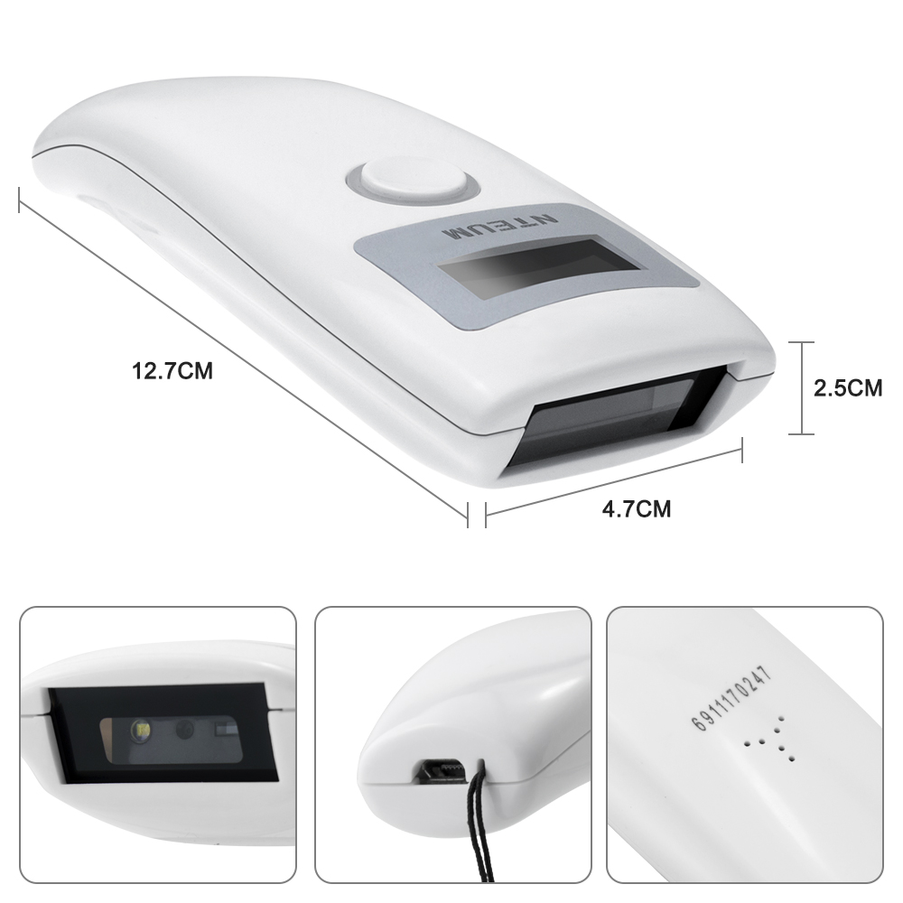Безпровідний сканер штрих-кодів Bluetooth 2D Image Scanner NETUM Z2S