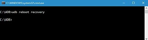 ADB commands to reboot into recovery and perform reset on Android TV