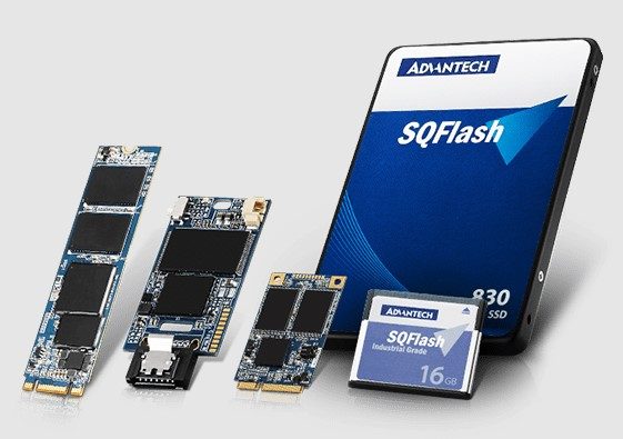 Industrial SSD in a rugged fanless computer for 24/7 operation