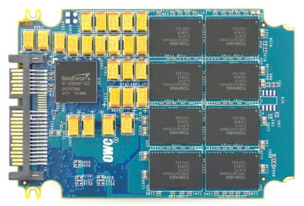 Power loss protection capacitors on an industrial SSD PCB