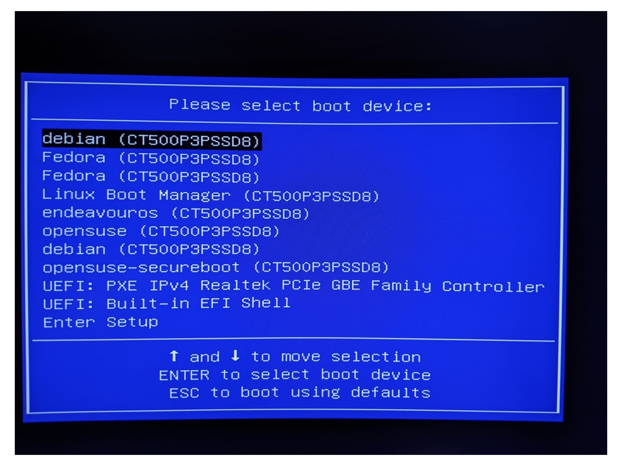 Boot menu key F11 or F12 - select USB boot for reinstall or recovery on Windows mini PC